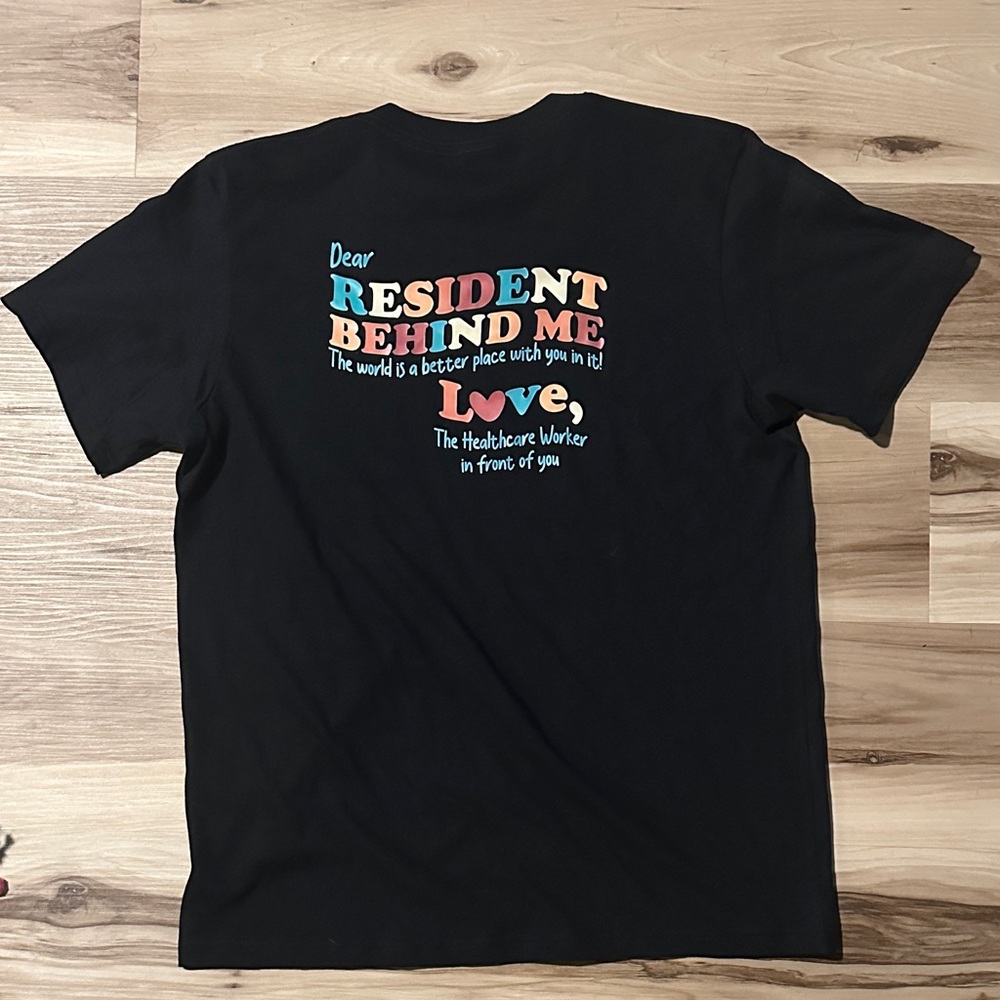 LTC Healthcare Worker Black Tee
